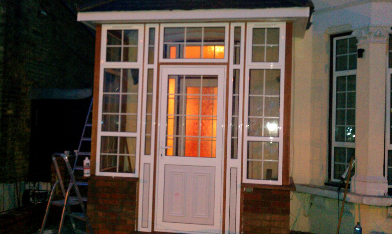 uPVC porch with Georgian bar glazing installed in Bermondsey